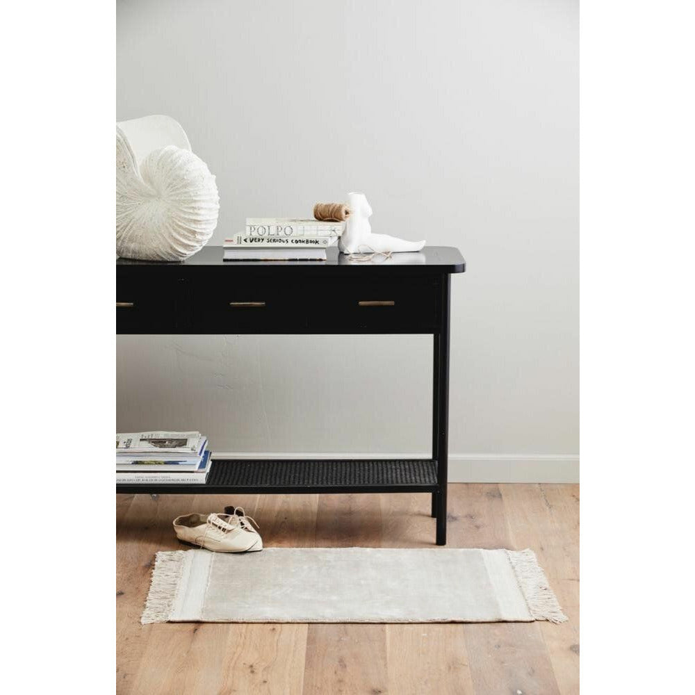 Nordal Arda Console table in wood with 3 drawers - 120x40 - black
