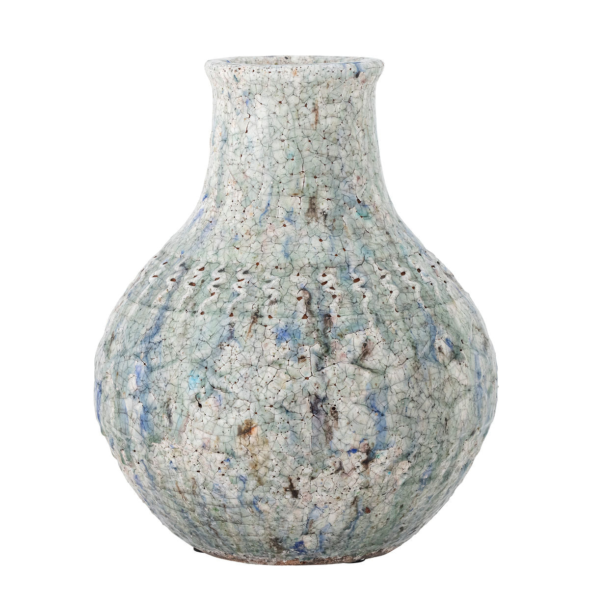 Creative Collection Niin Deko Vase, Blue, Terracotta