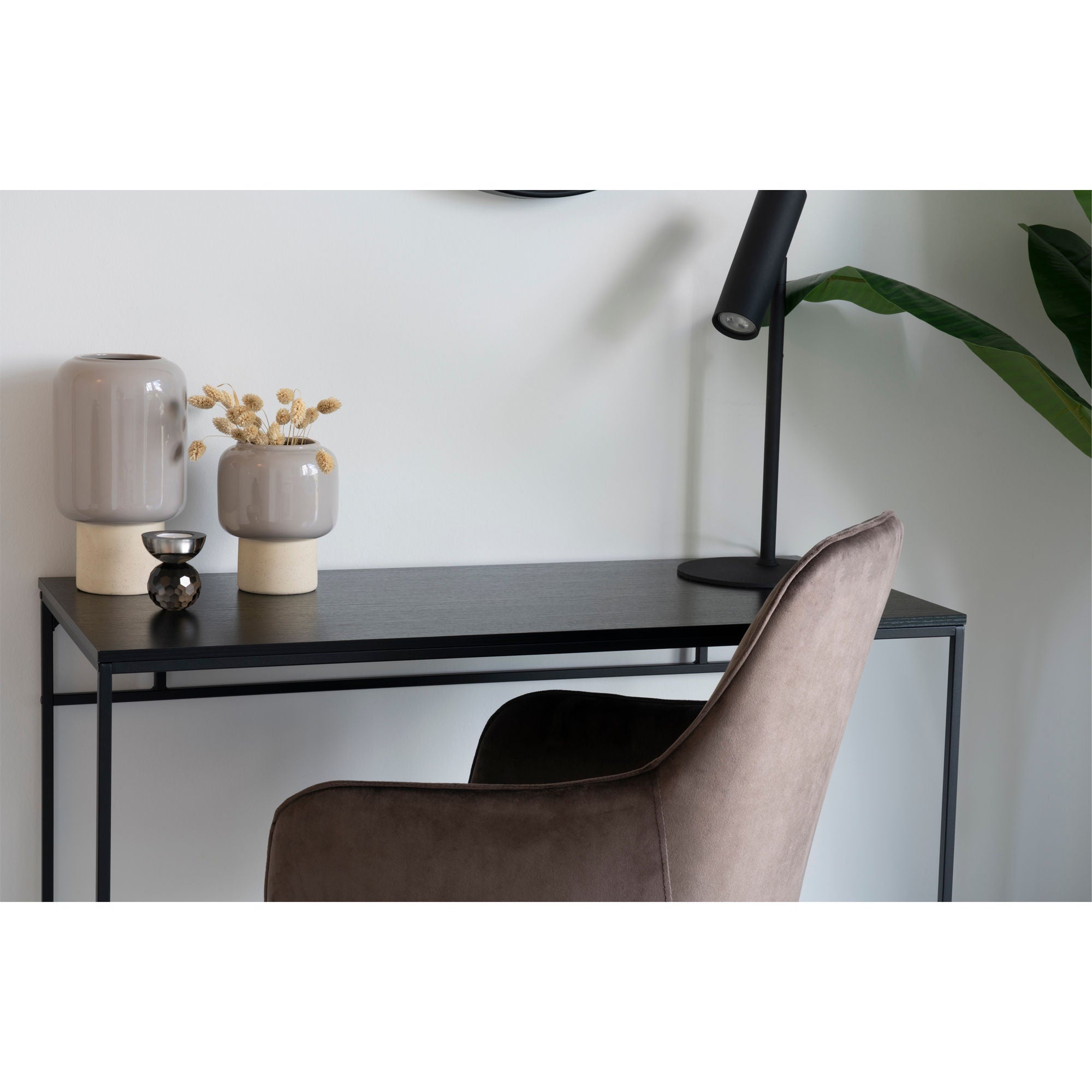 Vase - vase in ceramics, gray, Ø15x27 cm