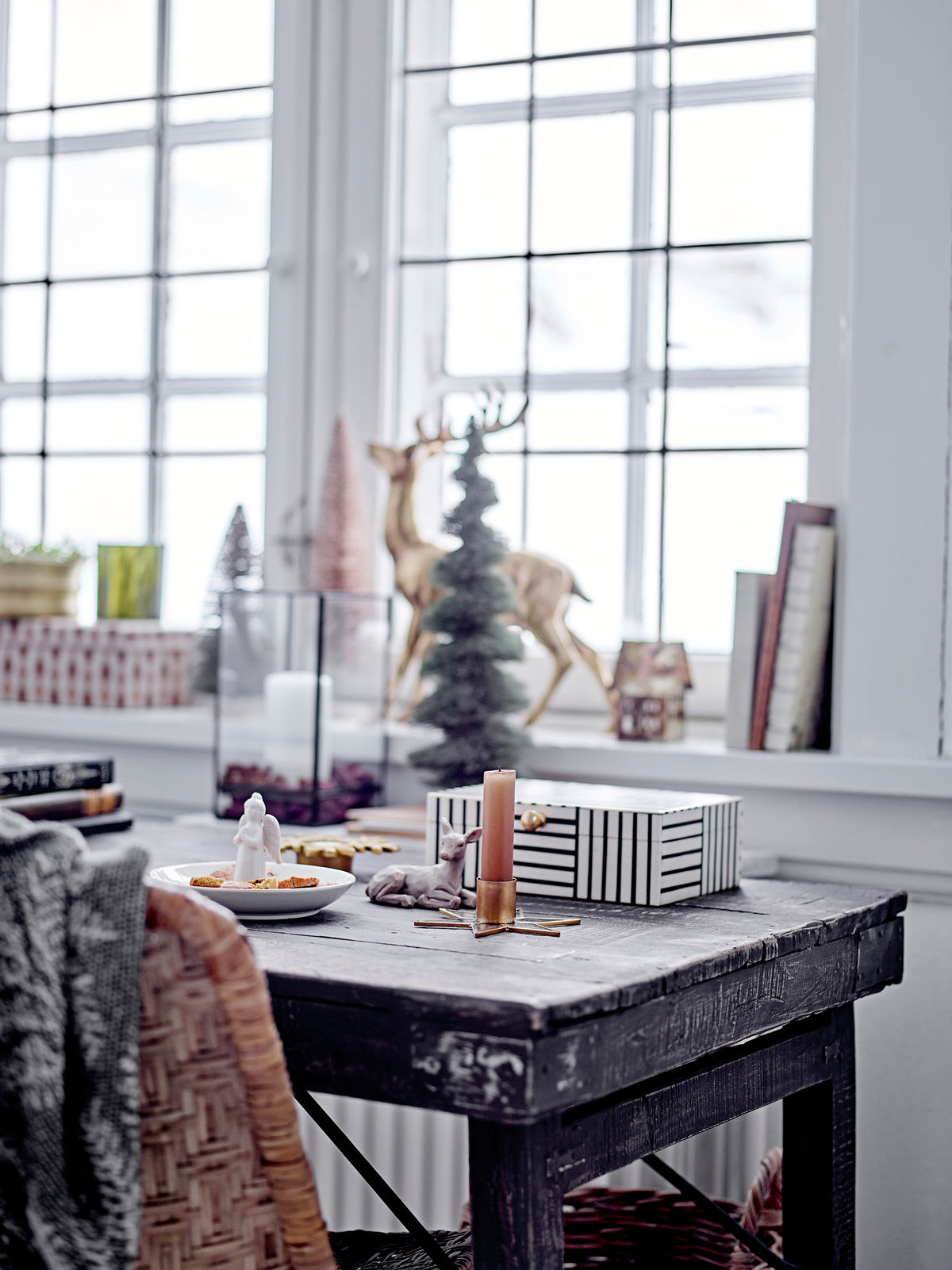 Bloomingville tuan reindeer, brown, polyresin