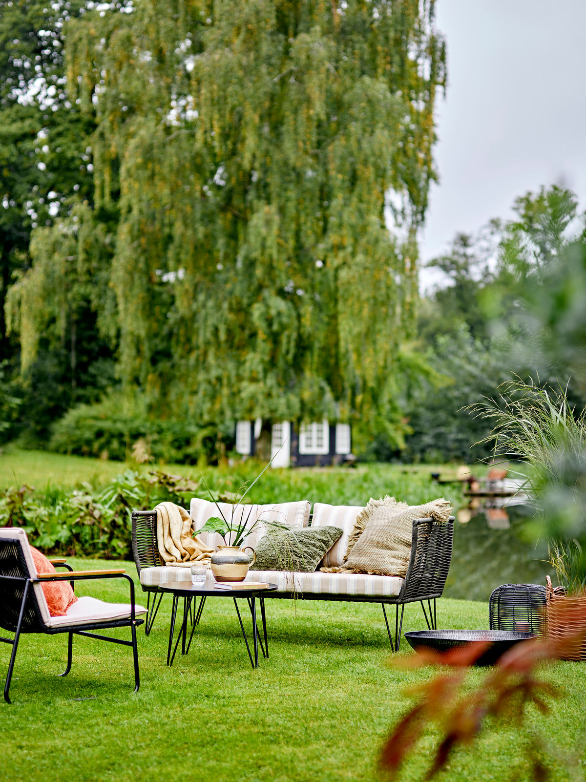 Bloomingville Hampton Lounge Stol, Sort, Metal - Bloomingville - DesignGaragen.dk