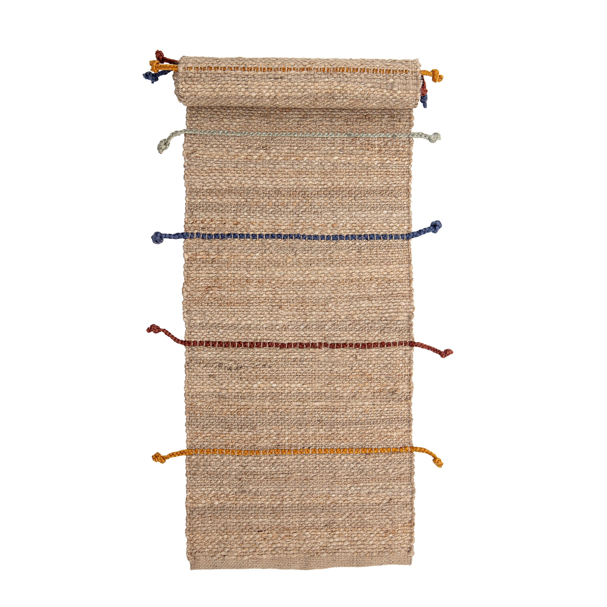 BLOOMINGVILLE MINI Clas Tæppe, Natur, Jute - L200xW50 cm - DesignGaragen.dk.