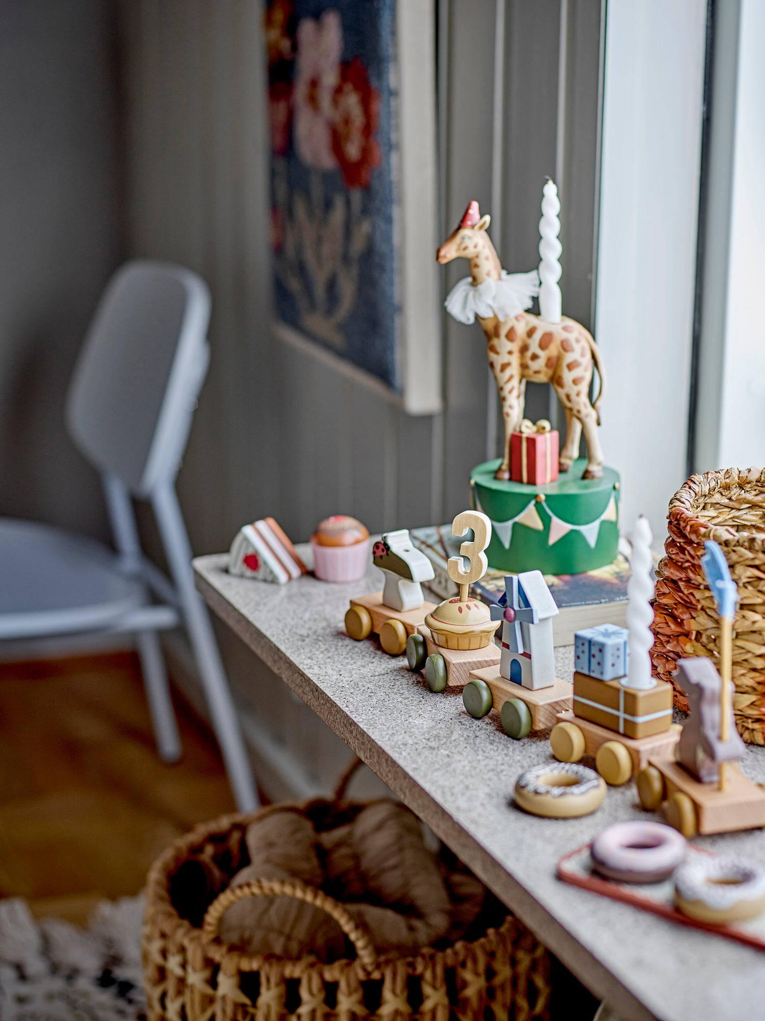 BLOOMINGVILLE MINI - Flor Lysestage, Brun, Polyresin - BLOOMINGVILLE MINI - DesignGaragen.dk