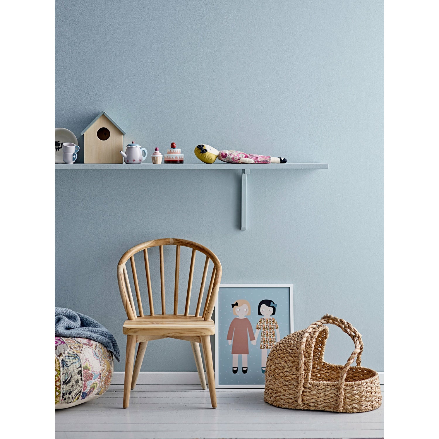 Gentrim Legetøjsmad, Grå, Krydsfiner - L21xH10xW15,5 cm, Set of 8 - BLOOMINGVILLE MINI - DesignGaragen.dk