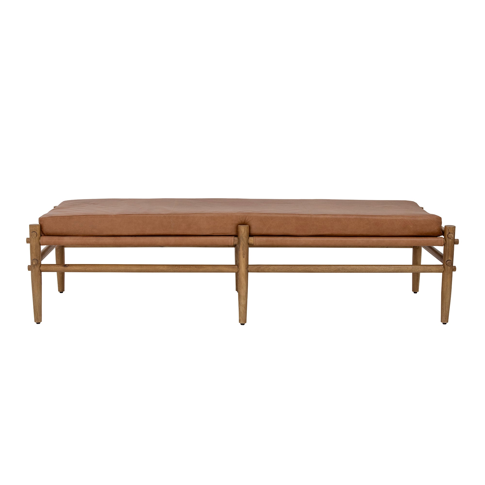 BLOOMINGVILLE Aysia Daybed, Natur, Læder - L200xH56xW80 cm - DesignGaragen.dk.