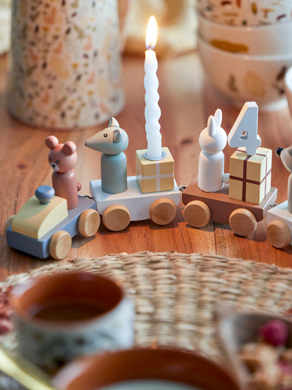 Bloomingville Mini Junaid Birthday Decoration, Brown, FSC®100%, MDF