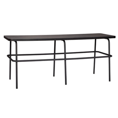 Ash bench black - 110x39xh46cm