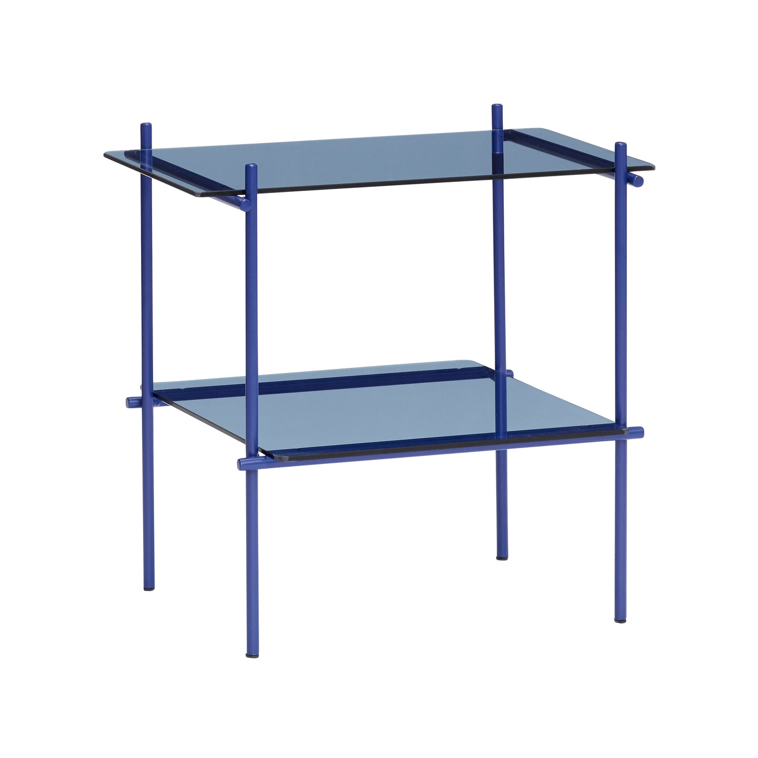 Niche side table square small blue - 40x34xh39cm