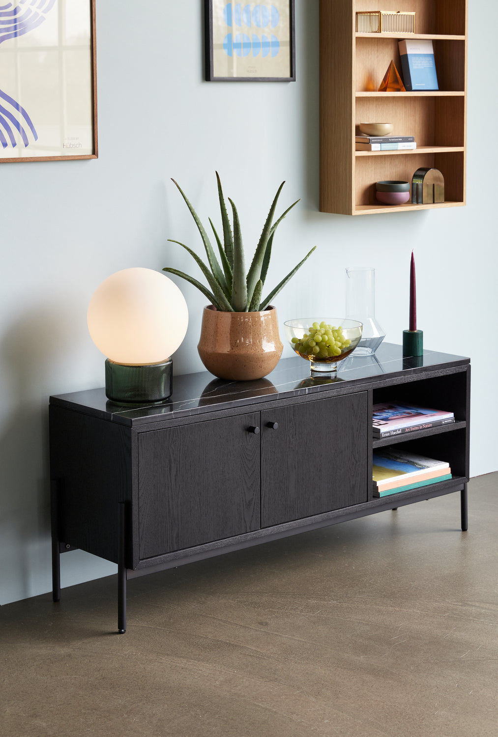 Nobu Sideboard Black - 120x35xh51cm