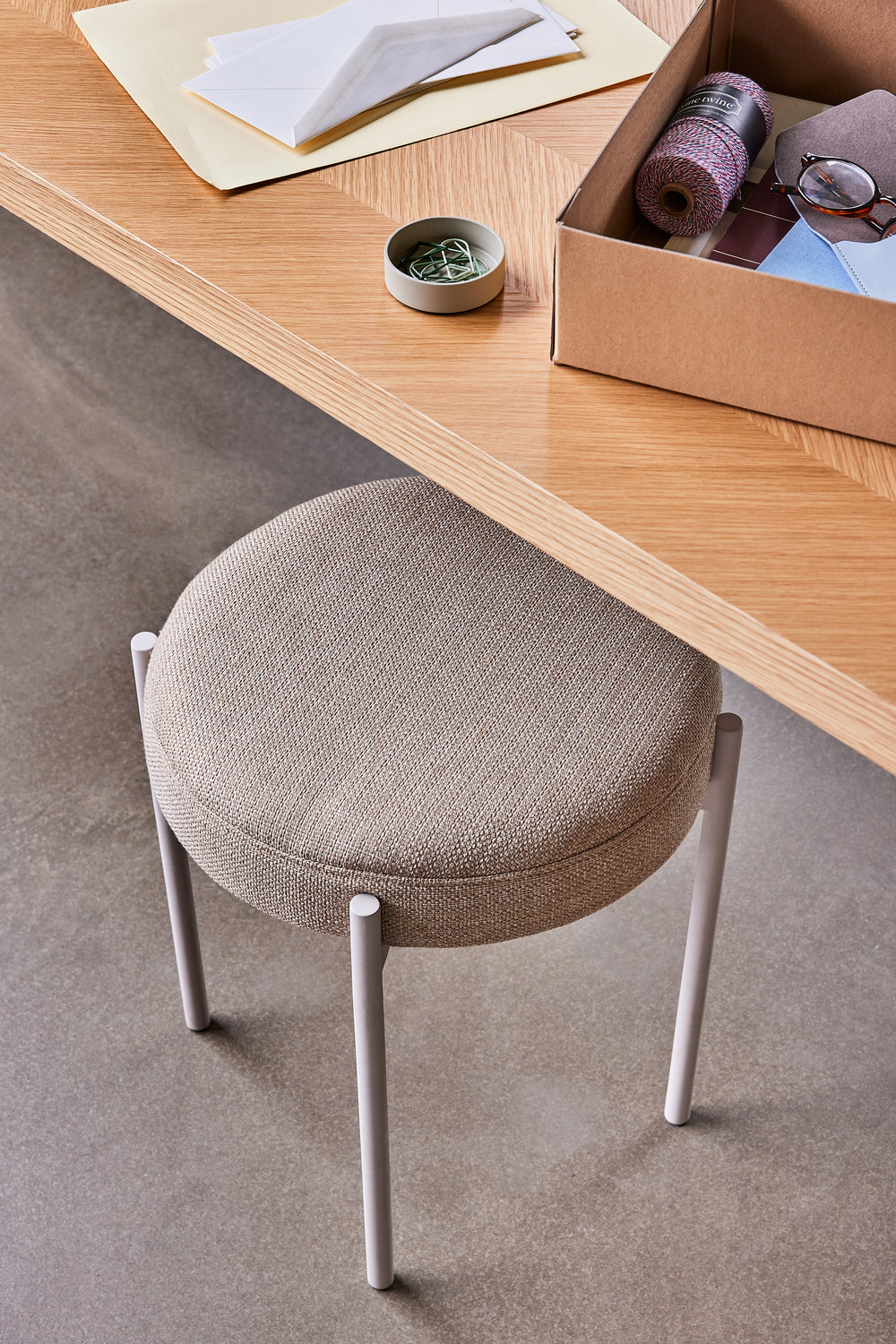 Silo Stool Beige - ø41xh45cm
