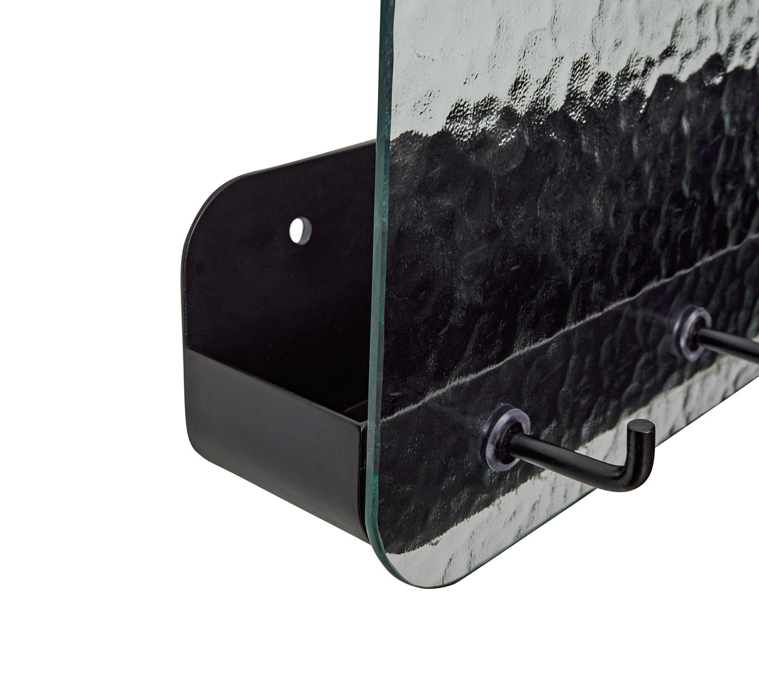 Shack shelf black - 60x13xh30cm