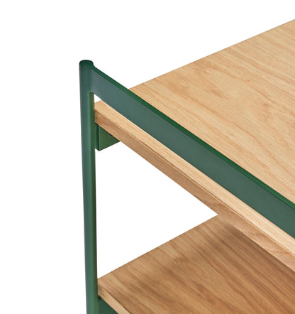 Jaunty side table green/nature - 43x43xh45cm