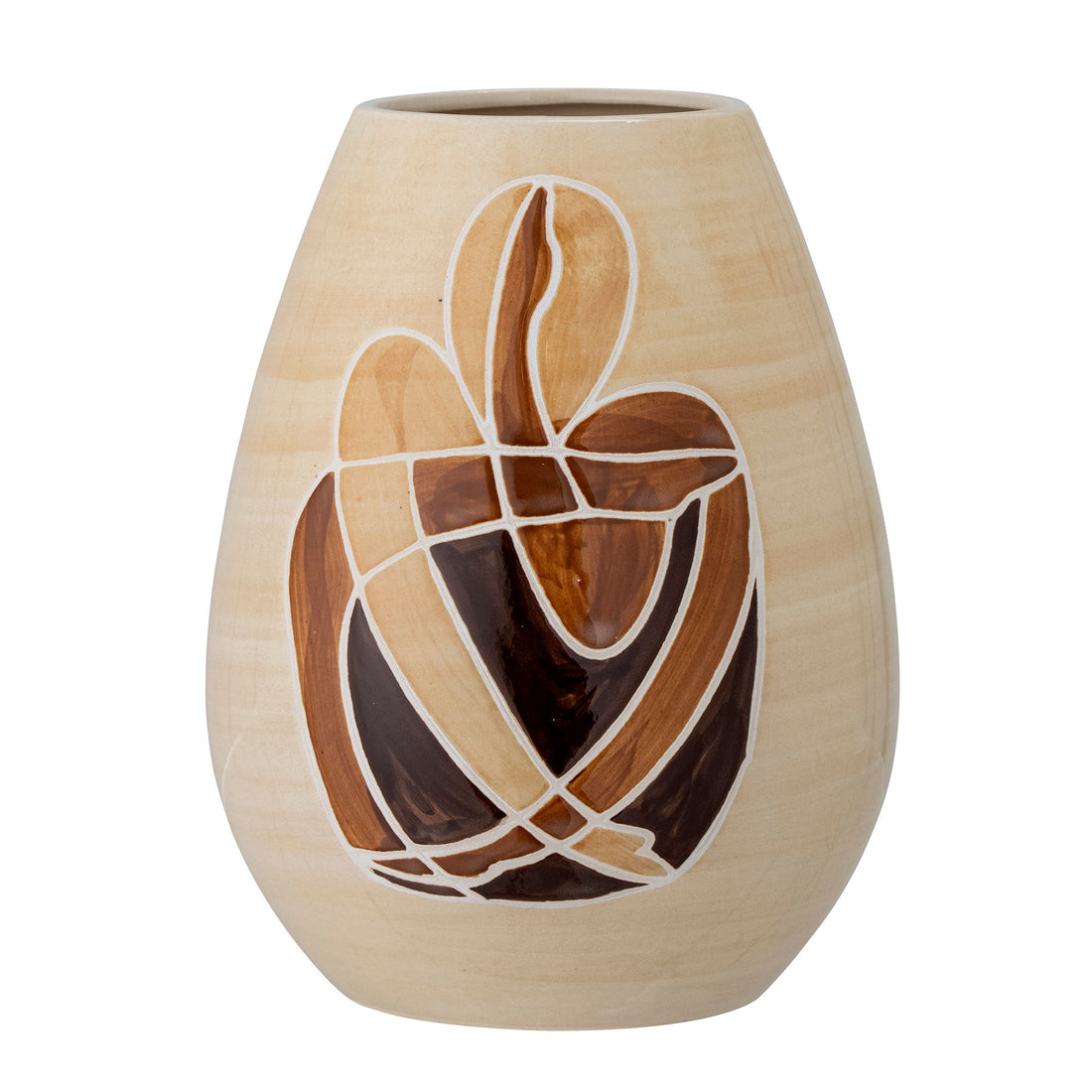 Bloomingville Jona Vase, Brown, Stoneware