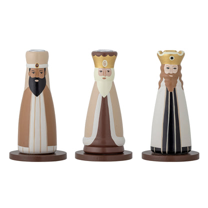 Bloomingville Betie Candlestick, Nature, FSC®100%, beech