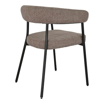 Trivio dining table chair - dining table chair, brown, black legs HN1314