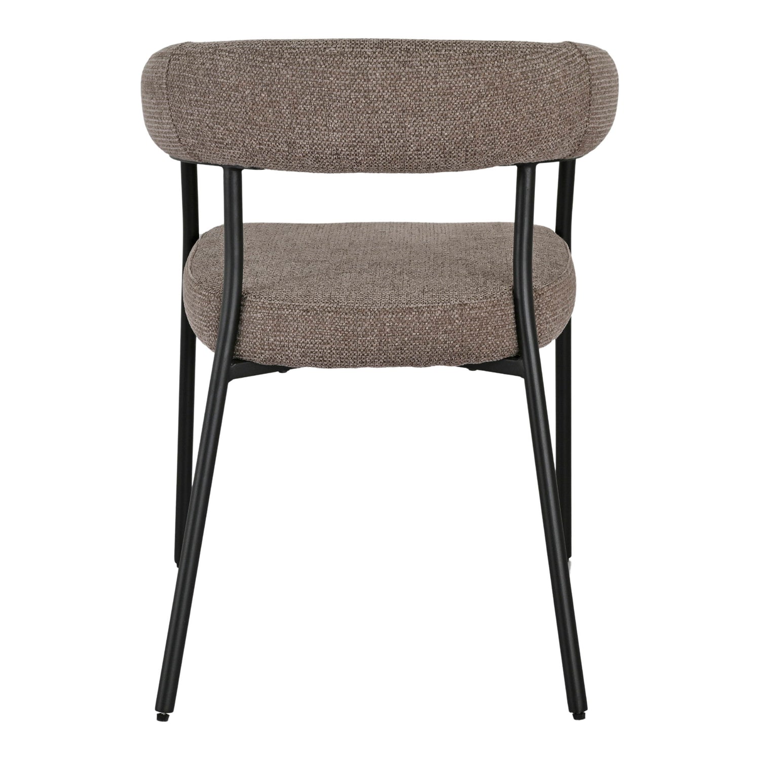 Trivio dining table chair - dining table chair, brown, black legs HN1314