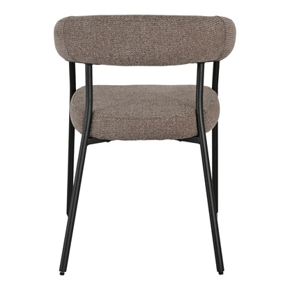 Trivio dining table chair - dining table chair, brown, black legs HN1314