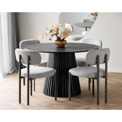 Royan Dining Chair - Dining Table Chair, Light Gray, Gray Ben HN1316