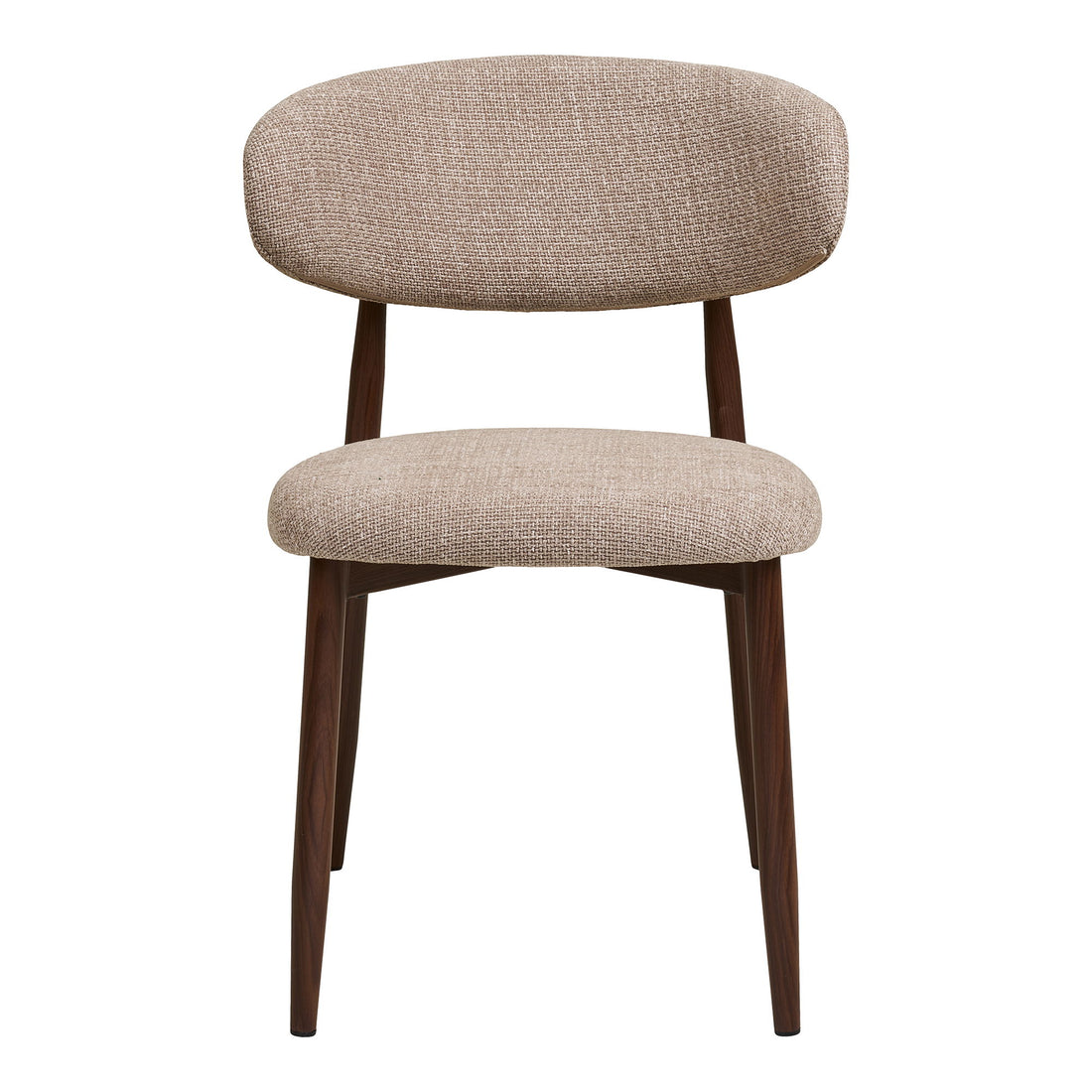 Levanto Dining chair - Dining chair, sand, wood look legs, walnut HN1302