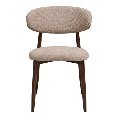 Levanto Dining Table Chair - Dining Table Chair, Sand, Wooden Look Leg, Walnut HN1302