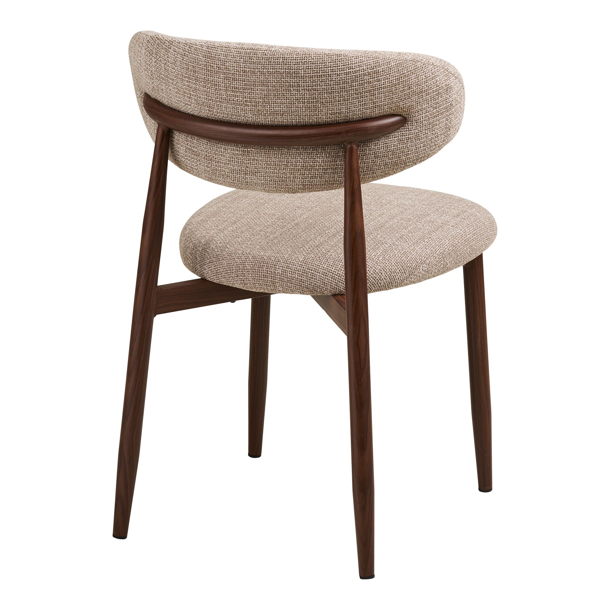 Levanto Dining Table Chair - Dining Table Chair, Sand, Wooden Look Leg, Walnut HN1302