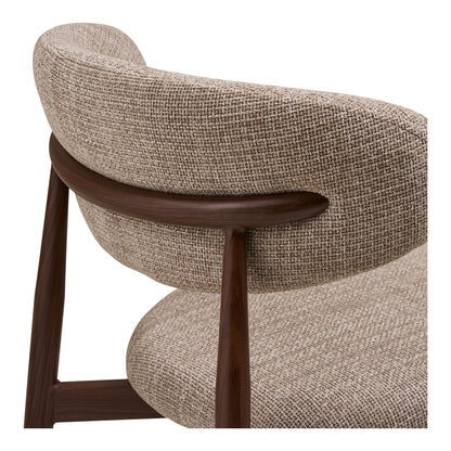 Levanto Dining Table Chair - Dining Table Chair, Sand, Wooden Look Leg, Walnut HN1302