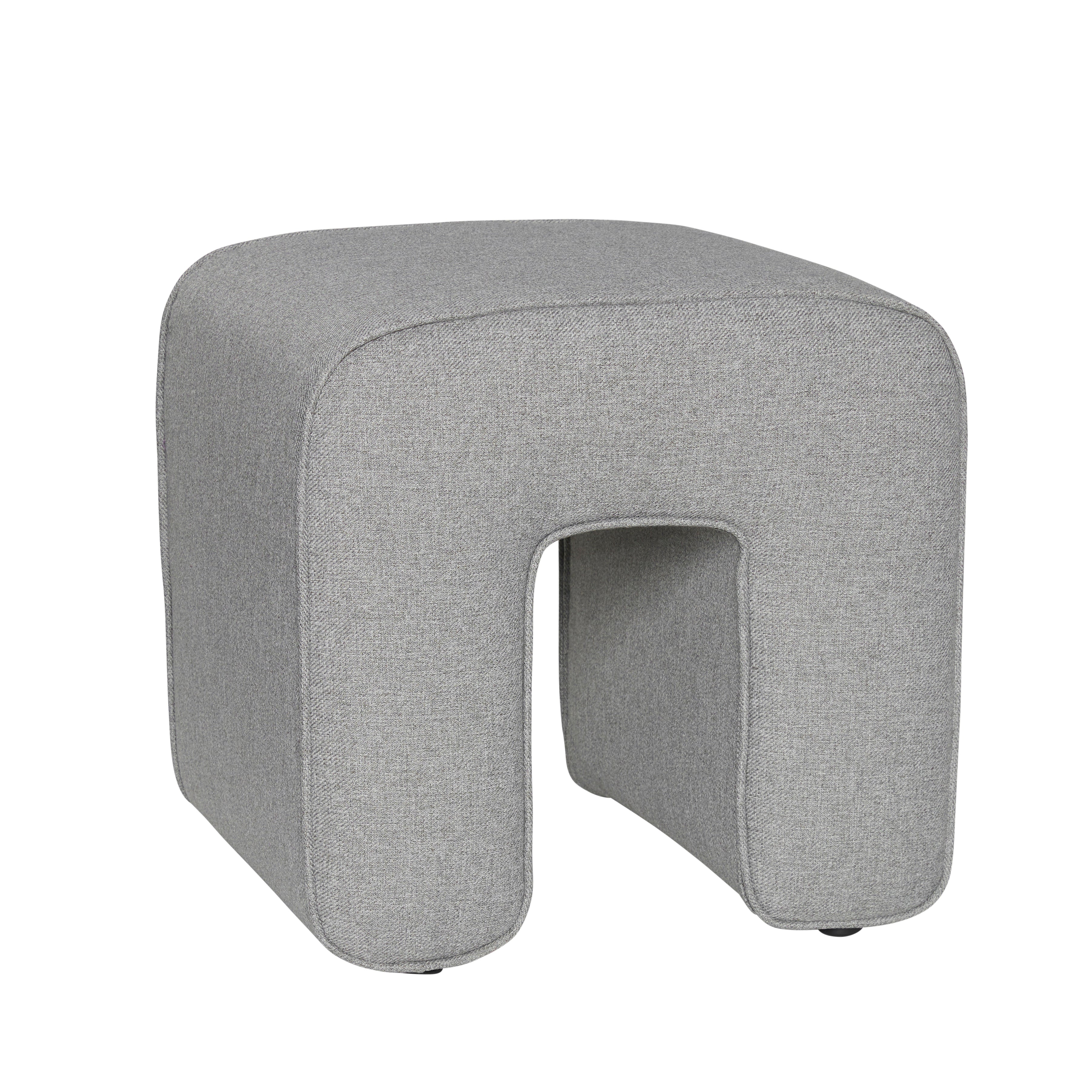 Sculpture puf gray - 45x45xh47cm