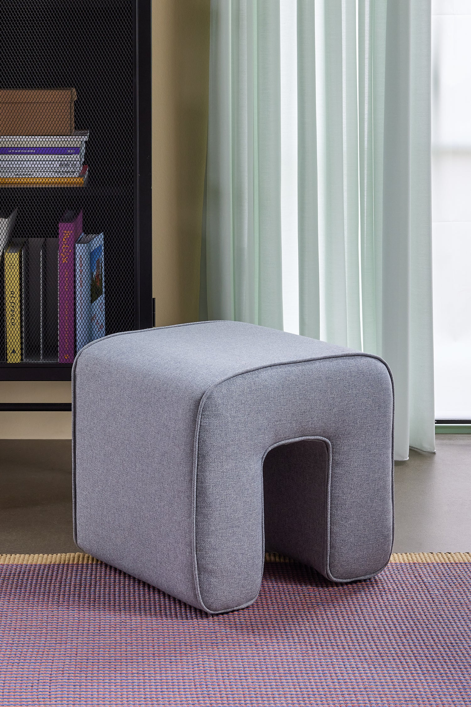 Sculpture puf gray - 45x45xh47cm