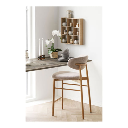 LEVANTO COUNTER chair - Counter chair, sand, wooden look legs, oak HN1302