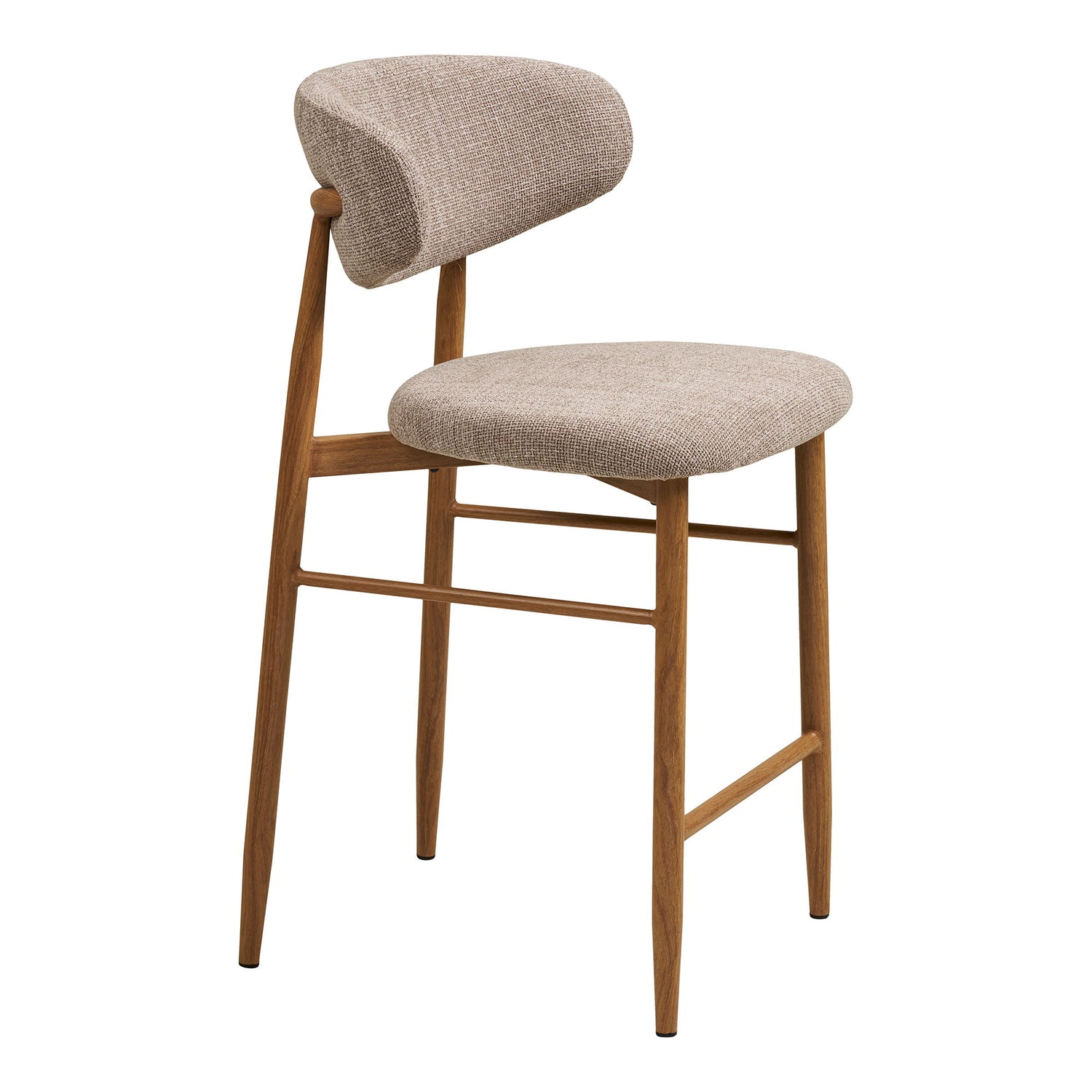 LEVANTO COUNTER chair - Counter chair, sand, wooden look legs, oak HN1302
