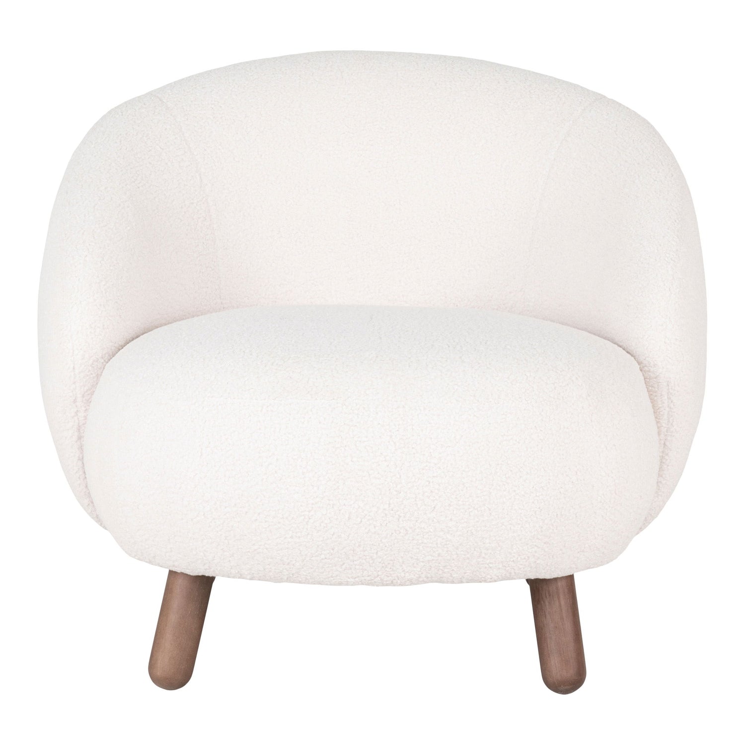 Savona set - lounge chair and puff, white HN1094