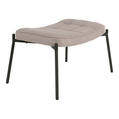 Glasgow set - Lounge chair and footstool, stone HN1231