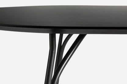 WOUD - Tree Dining Table (90 cm) - Black/Black