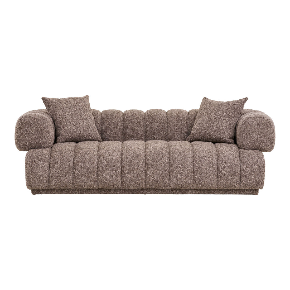 Sofa with 2 pillows, brown, HN1296