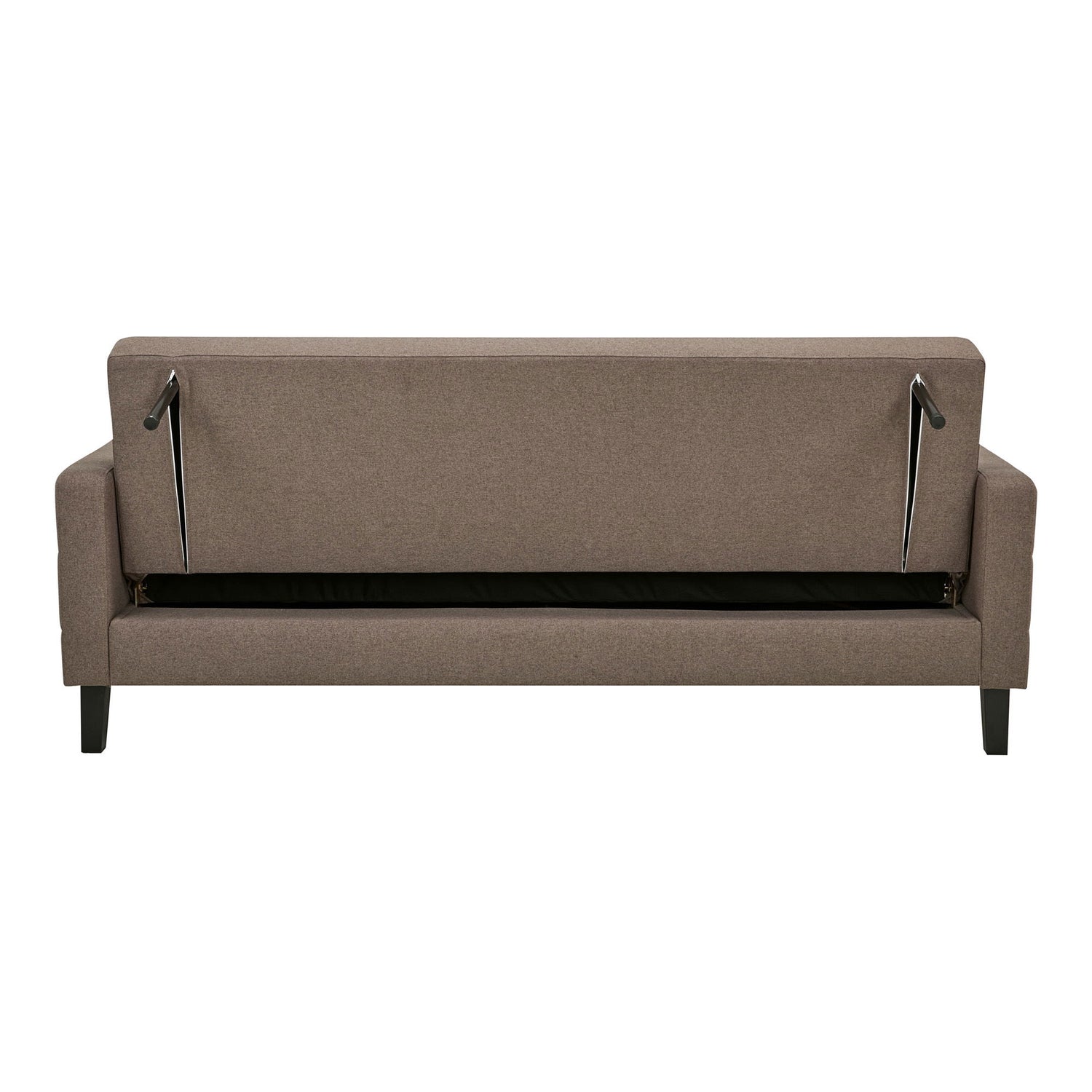 Milton sofa bed - sofa bed with storage, brown, black legs HN1089