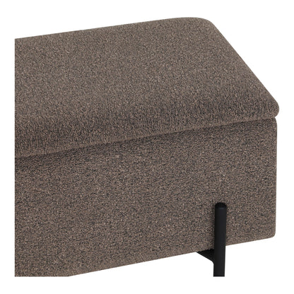 Watford bench - bench with storage, bouclé, brown 95x36.5x43 cm, HN1061