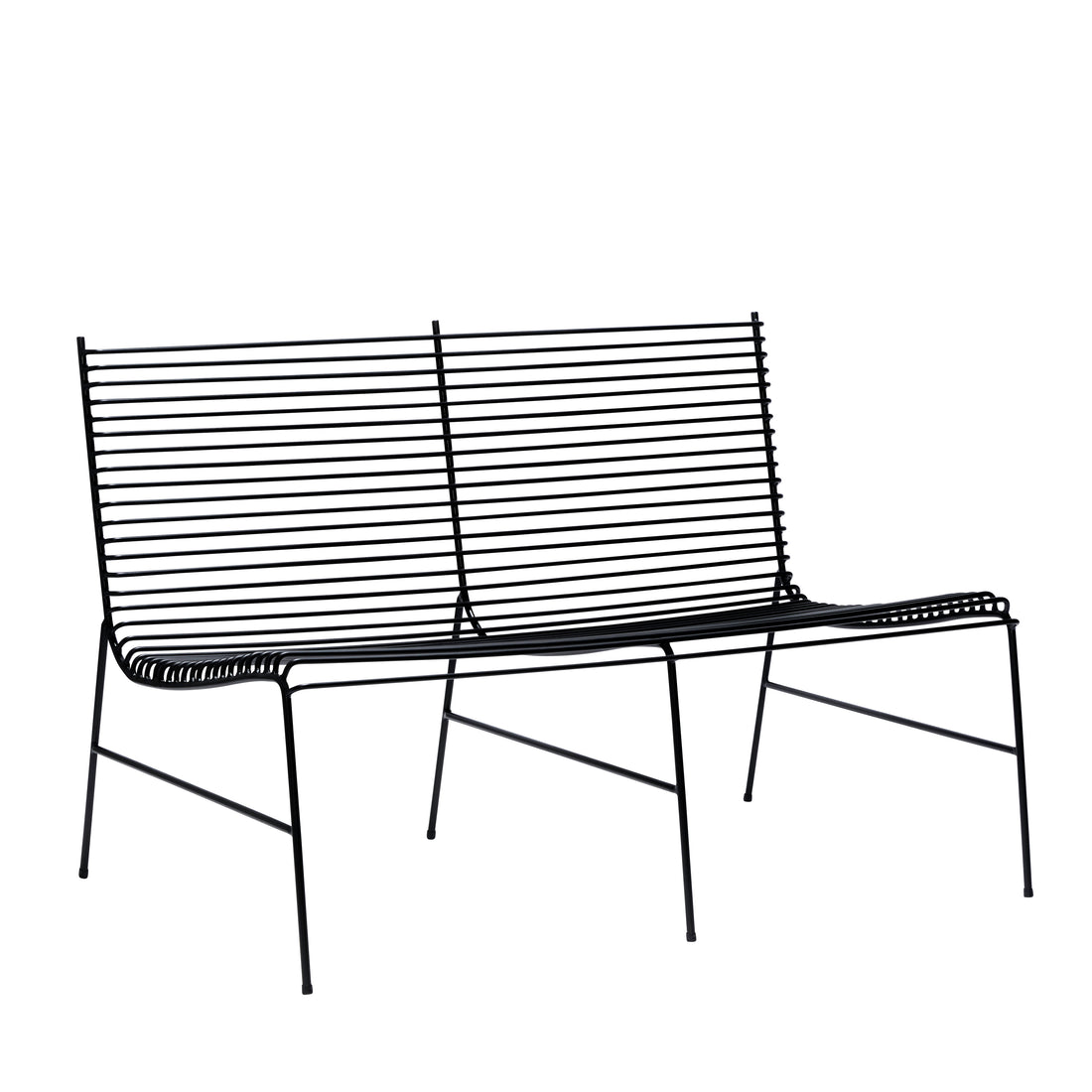String bench black - 122x75xH80cm