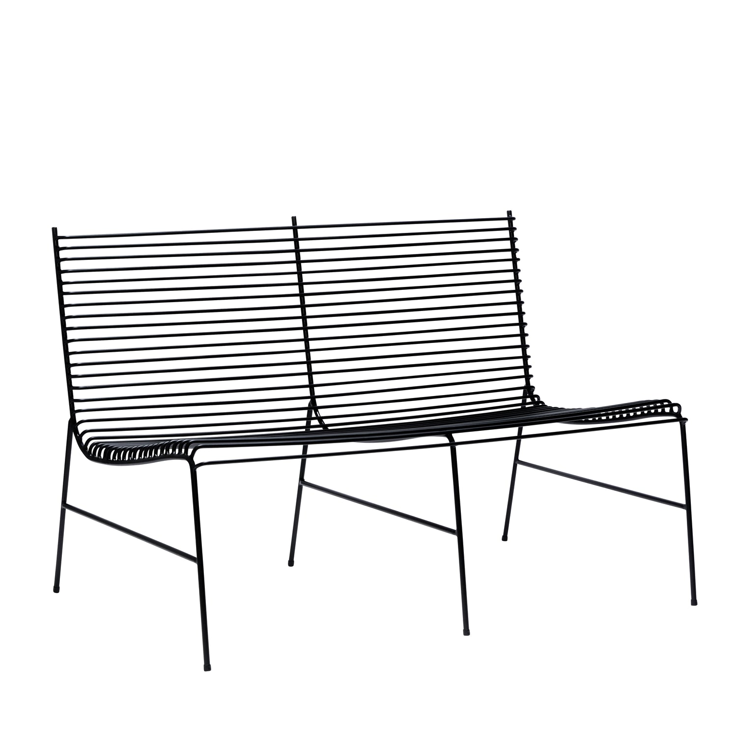 String bench black - 122x75xH80cm