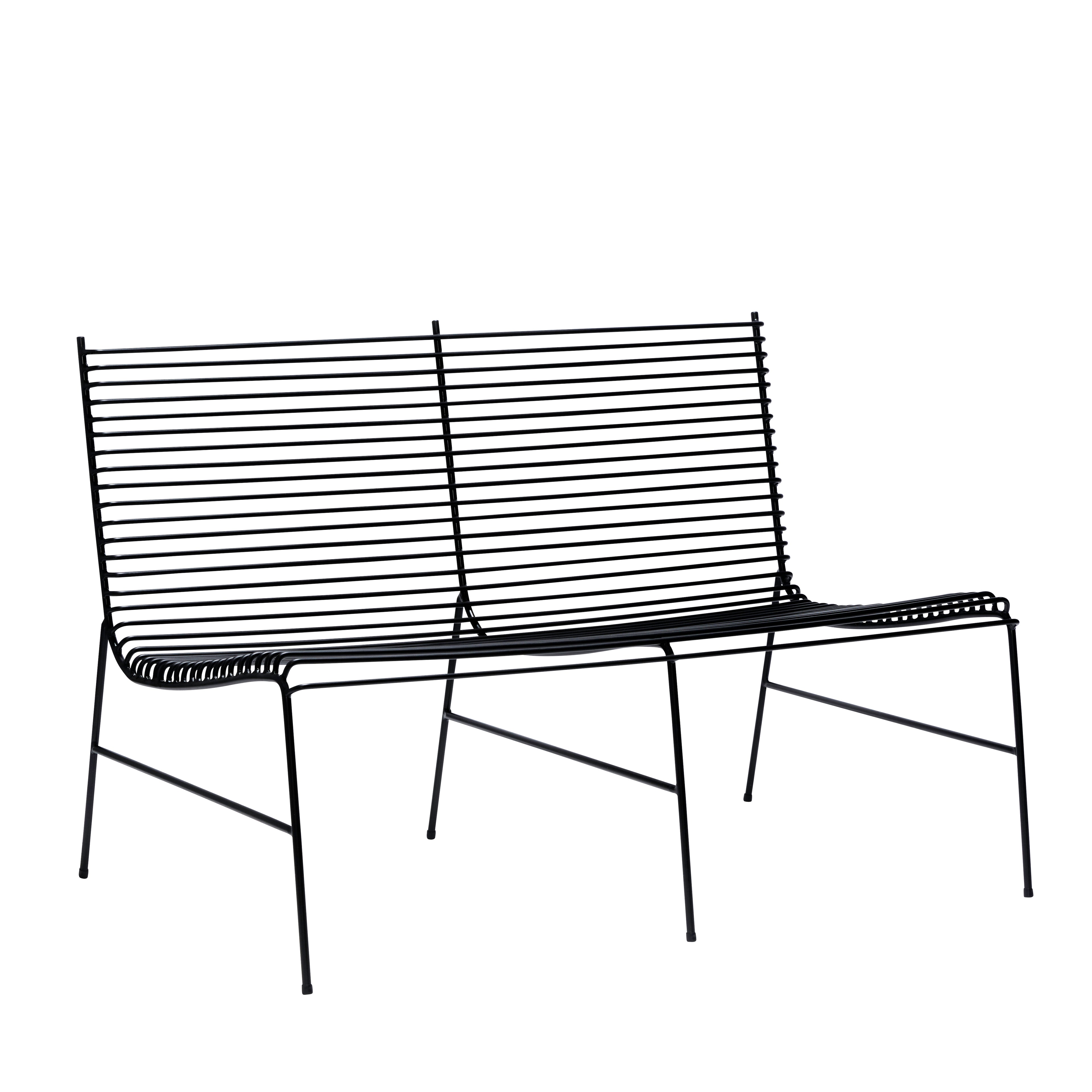 String bench black - 122x75xH80cm