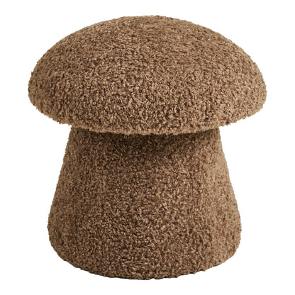 ENNA PUF - PUF, Imitation Fur, Brown Ø45x45 cm, HN1062