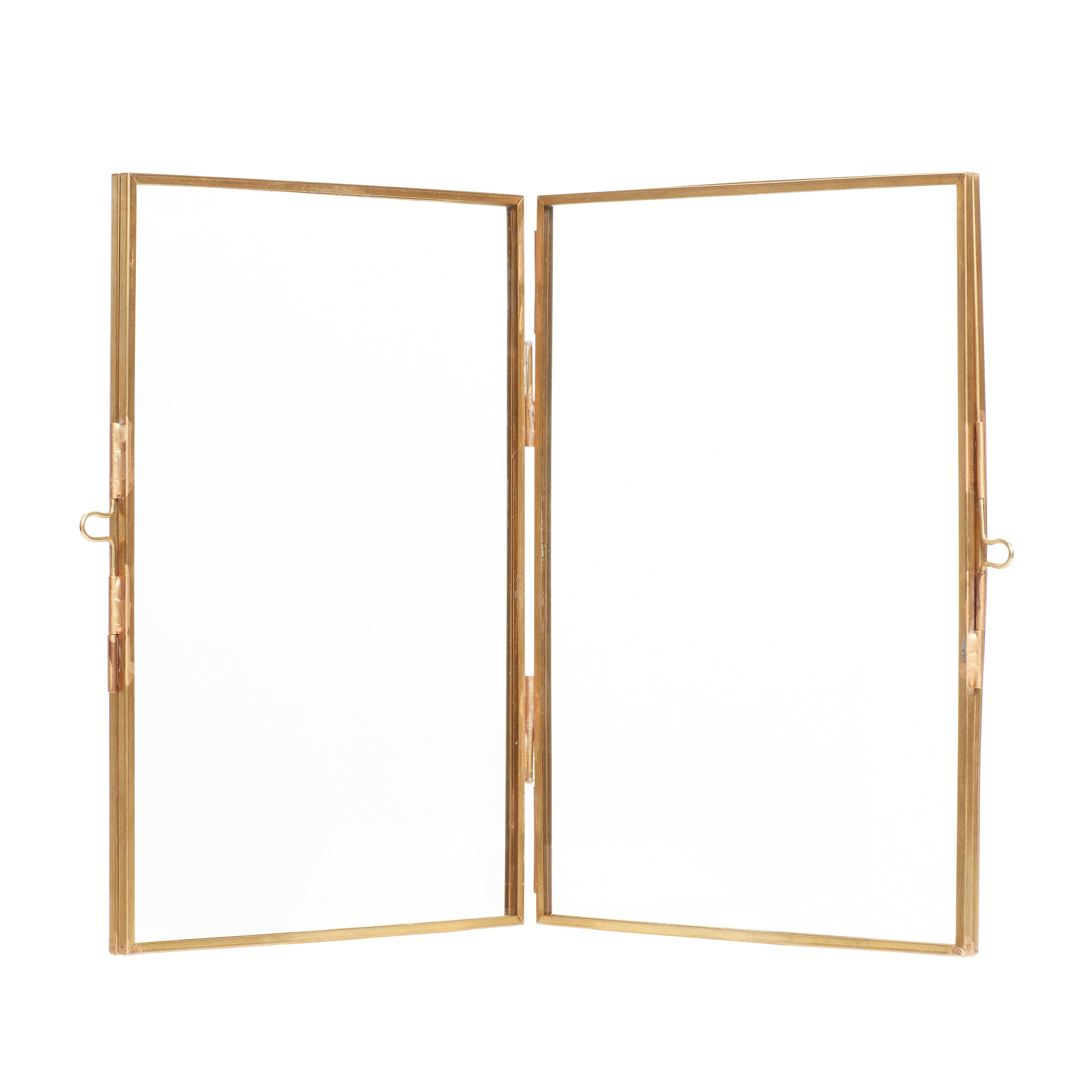 Ceiling Frame Double Brass Color - 21xH15cm