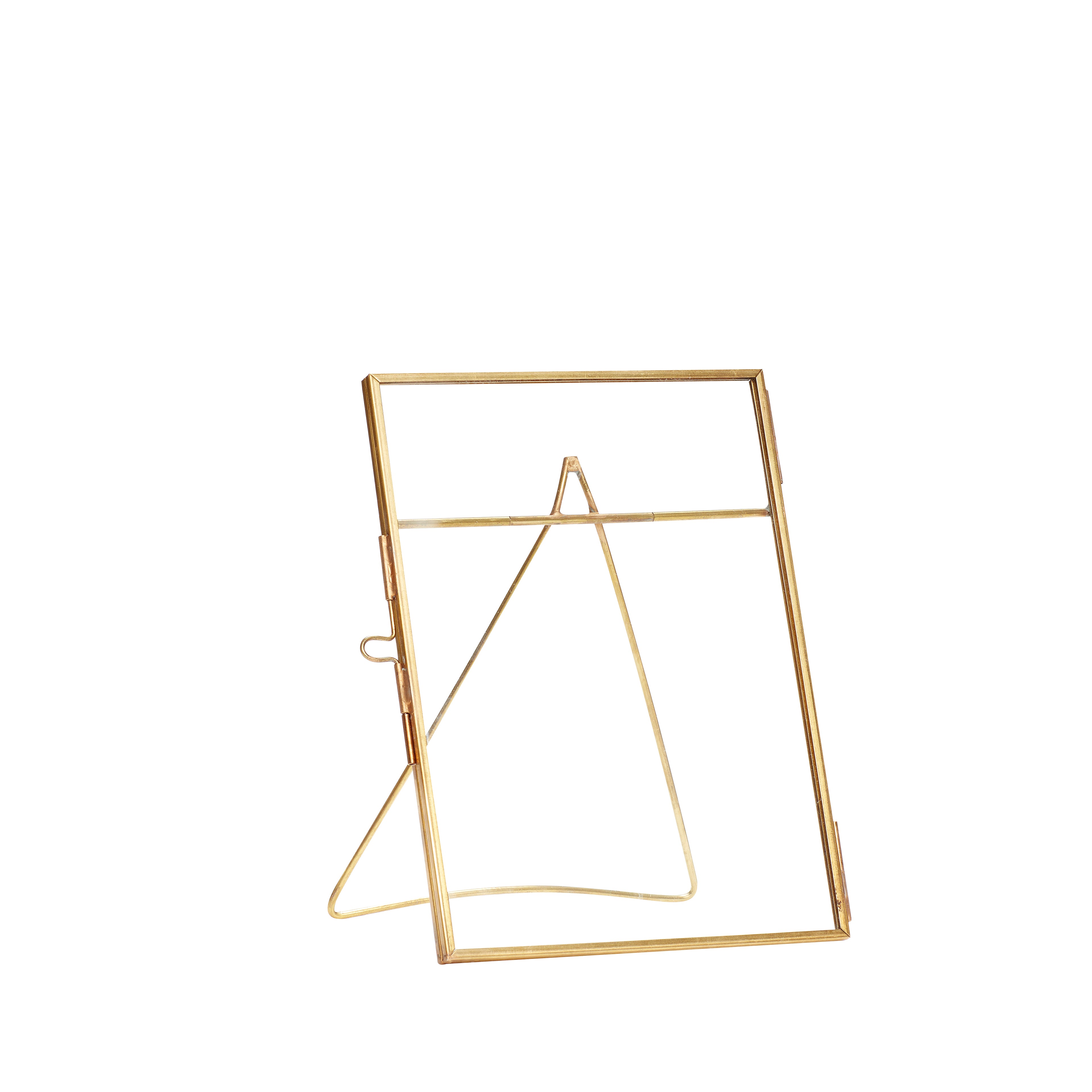 Loft frame standing brass color - 13xH18cm