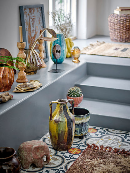 Creative Collection Kalian Vase, Blue, Glass