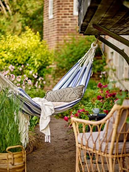 Bloomingville Remo hammock, blue, cotton