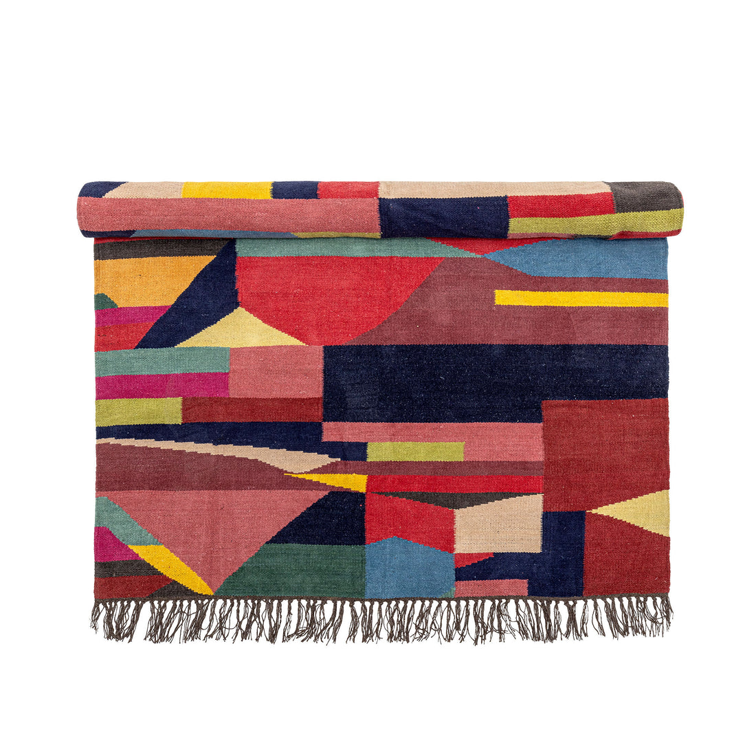 Bloomingville Loggia blanket, red, cotton