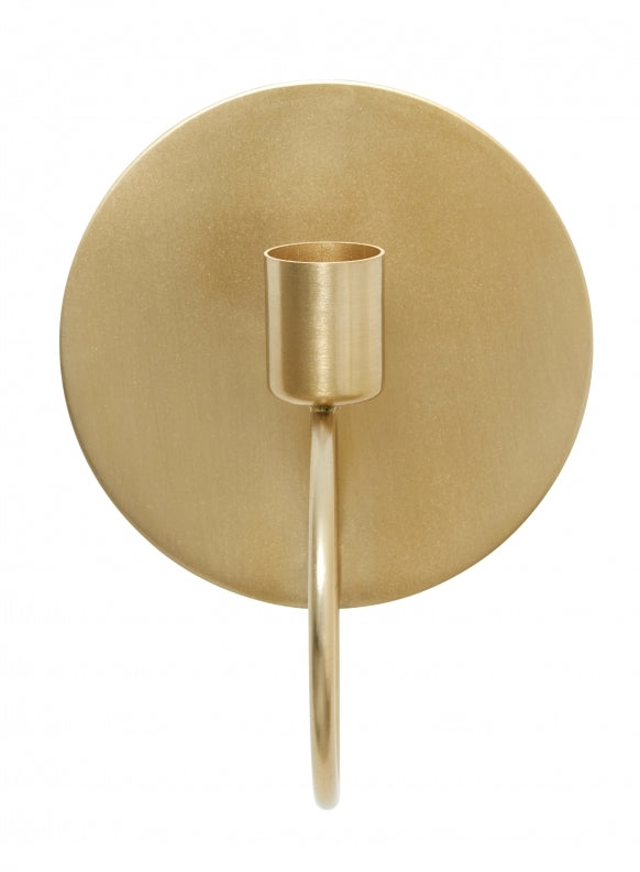 Nordal - Candlestick to wall brass 10.5 x 12 x 9 cm