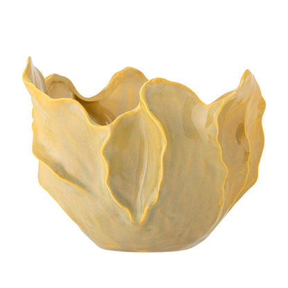 Bloomingville Bastien bowl, yellow, stoneware