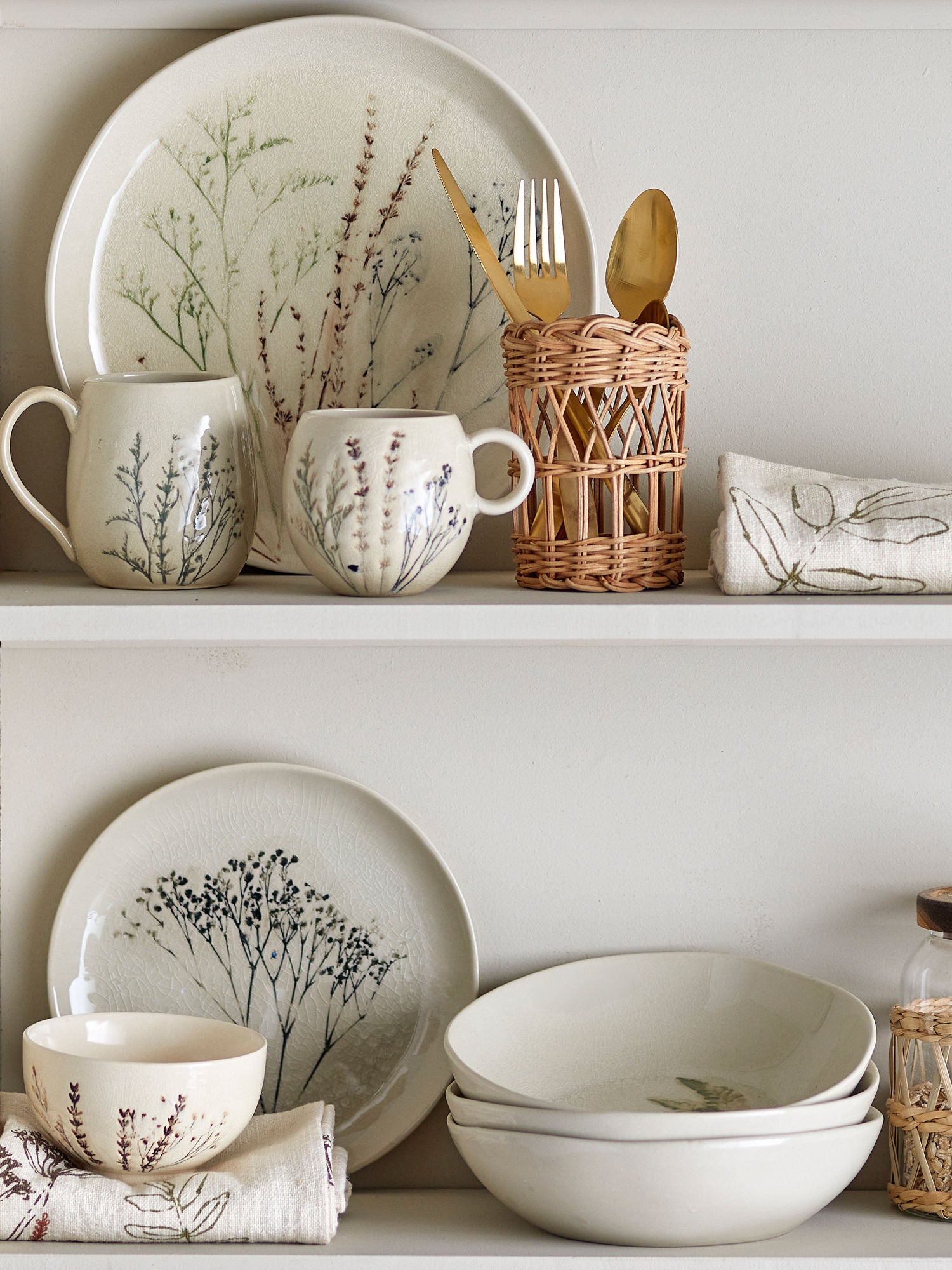 Bloomingville Bea table service set, nature, stoneware