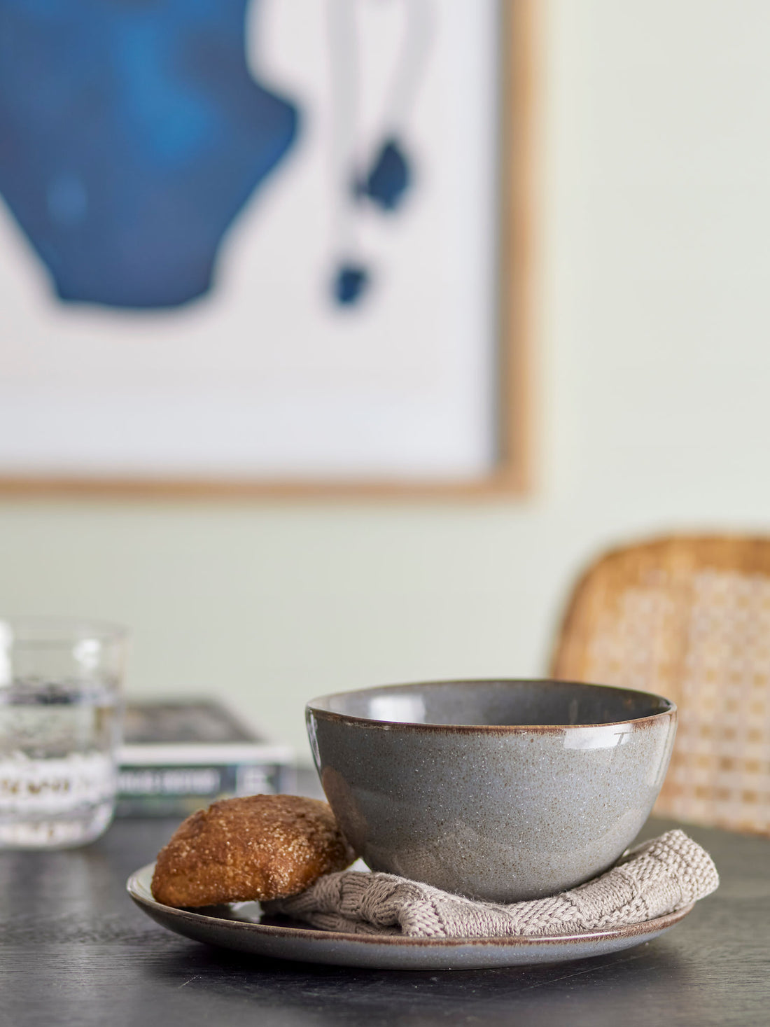 Bloomingville Sandrine breakfast set, gray, stoneware