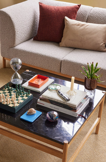 Raw Coffee Table Black/Natural - 80x80xh45cm